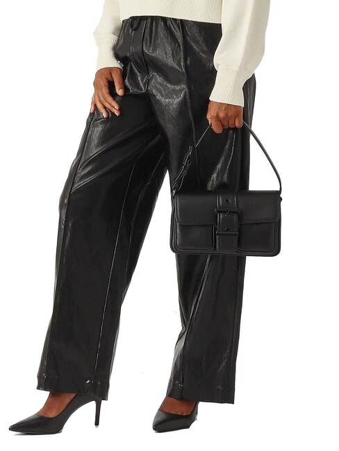 COLBY Sac bandouli&egrave;re moyen en cuir noir - Sacs pour Femme