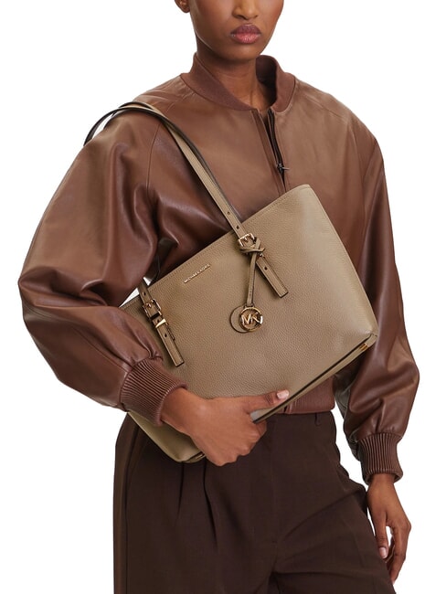 QUINN Sac cabas moyen en cuir bouleau - Sacs pour Femme