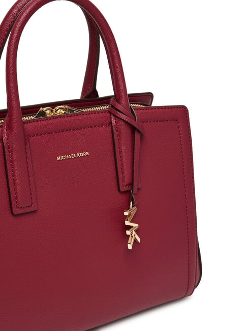 LAILA Sac &agrave; main en cuir avec bandouli&egrave;re m&ucirc;re - Sacs pour Femme