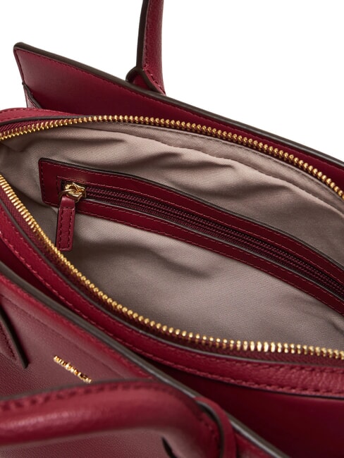 LAILA Sac &agrave; main en cuir avec bandouli&egrave;re m&ucirc;re - Sacs pour Femme