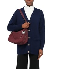 MICHAEL KORS NOLITA Grand sac bandouli&egrave;re en cuir nubuck sang de b&oelig;uf - Sacs pour Femme - 4