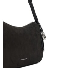 MICHAEL KORS NOLITA Grand sac bandouli&egrave;re en cuir nubuck noir - Sacs pour Femme - 3