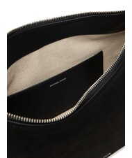 MICHAEL KORS NOLITA Grand sac bandouli&egrave;re en cuir nubuck noir - Sacs pour Femme - 6