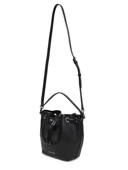 AVERY Sac seau en cuir avec bandouli&egrave;re noir - Sacs pour Femme