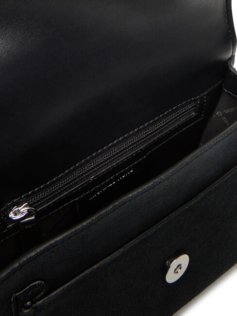 CLAIRE sac bandouli&egrave;re en daim noir - Sacs pour Femme