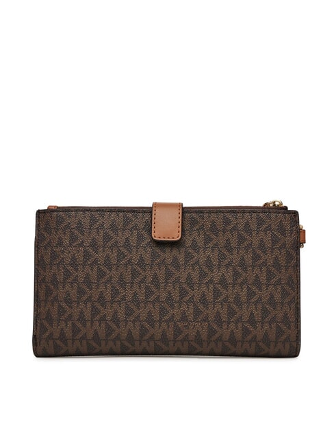 JET SET Pochette portefeuille avec dragonne brun - Sacs pour Femme