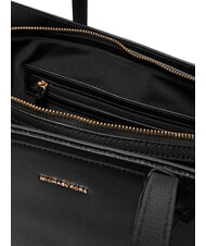 MICHAEL KORS LAILA Sac cabas en cuir &agrave; bandouli&egrave;re noir - Sacs pour Femme - 4