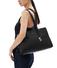 MICHAEL KORS LAILA Sac cabas en cuir &agrave; bandouli&egrave;re noir - Sacs pour Femme - 5