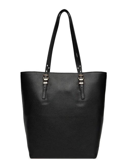 QUINN Sac cabas vertical en cuir noir - Sacs pour Femme