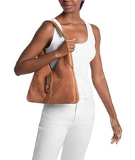 MICHAEL KORS CORNELIA sac hobo en cuir de selle - Sacs pour Femme