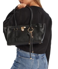 MICHAEL KORS HAMILTON MODERNE sac bandouli&egrave;re en cuir noir - Sacs pour Femme - 6