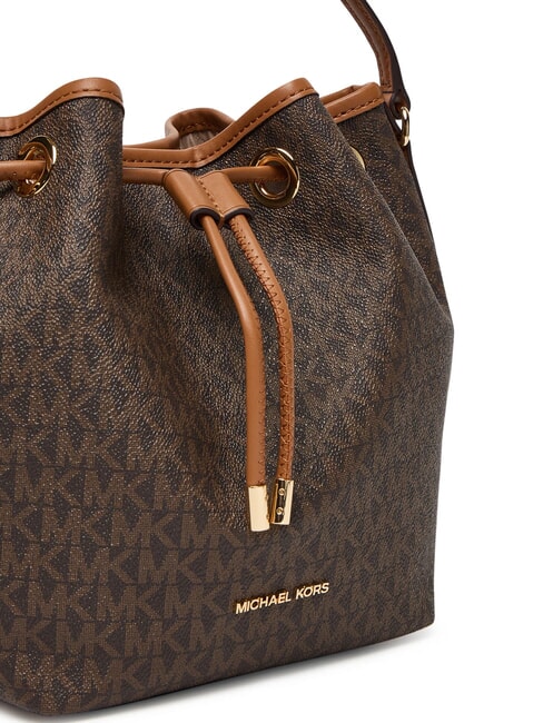 AVERY Sac seau avec bandouli&egrave;re brun/gland - Sacs pour Femme