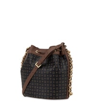 POLLINI HERITAGE sac seau &agrave; bandouli&egrave;re brun noir - Sacs pour Femme - 4