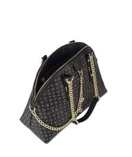 POLLINI HERITAGE Sac bandouli&egrave;re d&ocirc;me avec anses en cha&icirc;ne Noir - Sacs pour Femme - 5