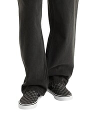 VANS CLASSIC SLIP-ON CLASSIQUE &agrave; enfiler pour femme damier noir/&eacute;tain - Chaussures unisexe - 6