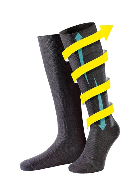 GO Chaussettes de voyage &agrave; compression progressive noir - Accessoires Voyage