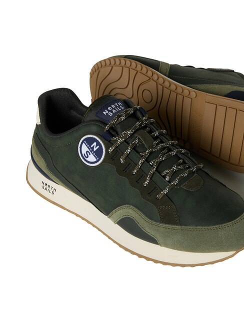 HITCH FIRTS Baskets vert militaire002 - Chaussures Homme