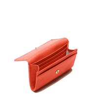 COCCINELLE METALLIC SOFT Porte-cartes en cuir martel&eacute; rouge grenadine - Portefeuilles Femme - 2
