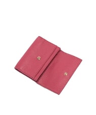 COCCINELLE METALLIC SOFT Porte-cartes en cuir martel&eacute; bois de rose - Portefeuilles Femme - 2