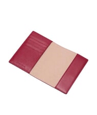 COCCINELLE METALLIC SOFT Porte-passeport en cuir martel&eacute; sangria - Accessoires Voyage - 2