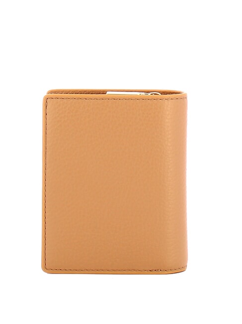 METALLIC SOFT Portefeuille compact en cuir martel&eacute; peaux - Portefeuilles Femme