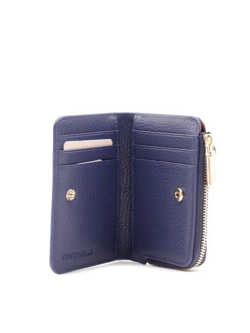 METALLIC SOFT Porte-cartes en cuir bleu roi - Portefeuilles Femme