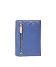 COCCINELLE METALLIC SOFT Porte-passeport en cuir martel&eacute; bleu - Accessoires Voyage - 4
