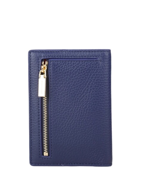 METALLIC SOFT Porte-passeport en cuir martel&eacute; bleu roi - Accessoires Voyage