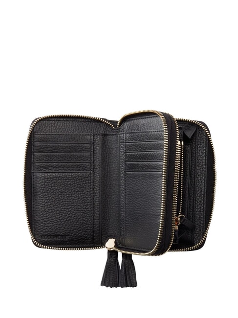 TASSEL Portefeuille zipp&eacute; Noir - Portefeuilles Femme