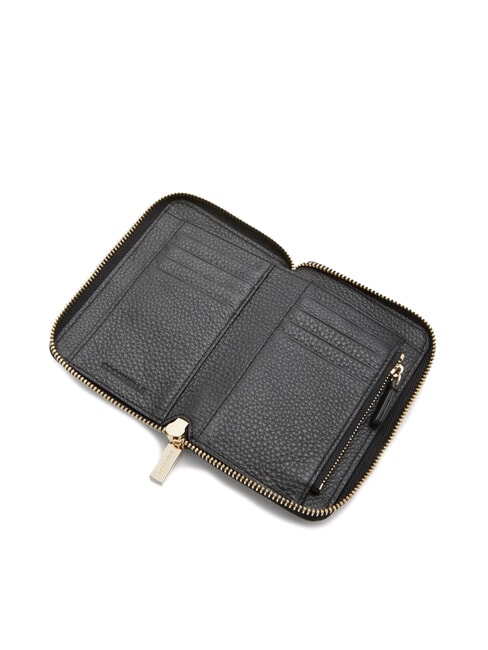 METALLIC SOFT  Portefeuille moyen en cuir Noir - Portefeuilles Femme