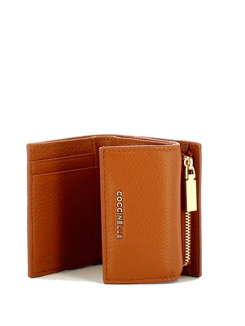 METALLIC SOFT Portefeuille en cuir grain&eacute; CUIR - Portefeuilles Femme