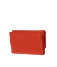 COCCINELLE METALLIC SOFT Portefeuille &agrave; deux volets en cuir martel&eacute; gazpacho - Portefeuilles Femme - 5