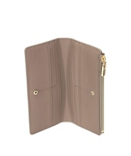 COCCINELLE METALLIC SOFT Porte-feuille en cuire taupe chaud - Portefeuilles Femme - 2