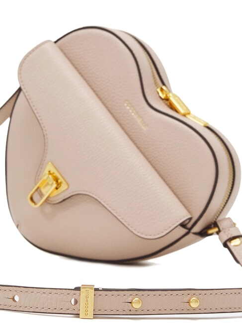 BEAT SOFT Petit sac en cuir en forme de c&oelig;ur rosaces - Sacs pour Femme