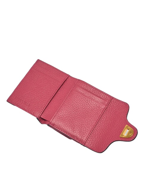 BEAT SOFT Mini portefeuille en cuir bois de rose - Portefeuilles Femme