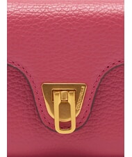 COCCINELLE BEAT SOFT Mini portefeuille en cuir bois de rose - Portefeuilles Femme - 3