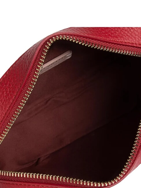 TEBE Sac &agrave; bandouli&egrave;re en cuir textur&eacute; rubis - Sacs pour Femme