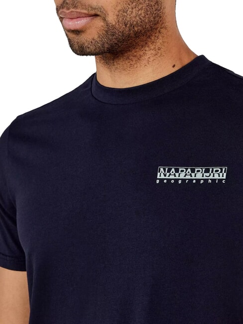 S-DATI T-shirt en coton blu marine - T-shirt