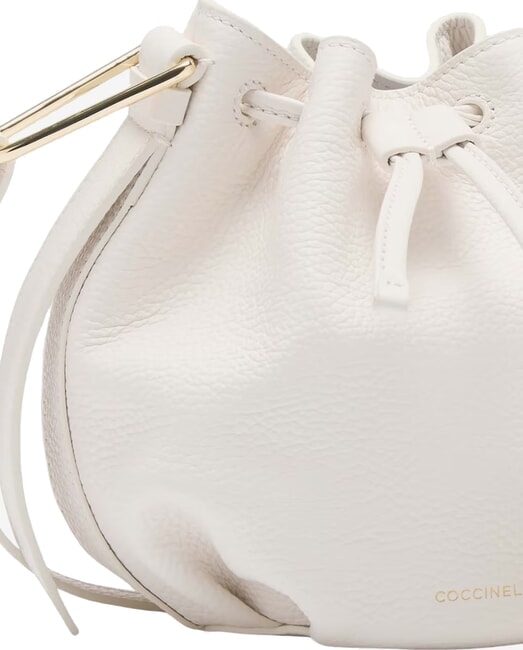 MALORY  Mini seau en cuir blanc - Sacs pour Femme