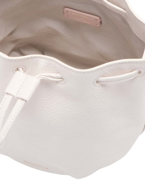 MALORY  Mini seau en cuir blanc - Sacs pour Femme