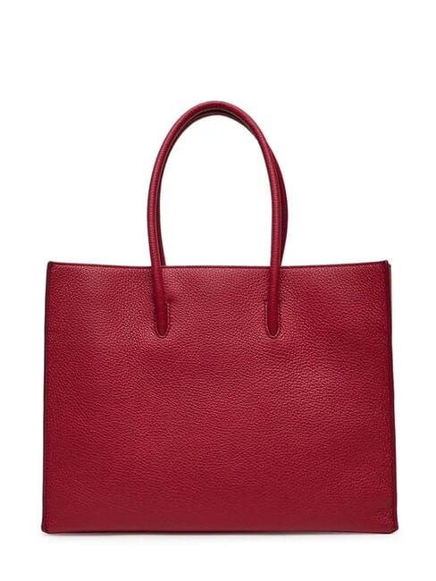 MYRTHA MAXI LOG Sac de courses en cuir martel&eacute; sangria - Sacs pour Femme