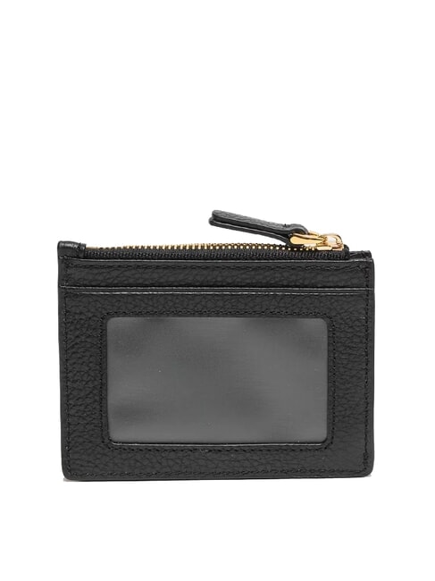 DEW Porte-cartes en cuir avec porte-monnaie Noir - Portefeuilles Femme