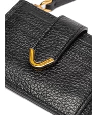 COCCINELLE DEW Porte-cartes en cuir avec porte-monnaie Noir - Portefeuilles Femme - 3