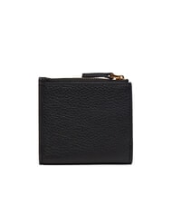 COCCINELLE DEW Portefeuille compact en cuir martel&eacute; Noir - Portefeuilles Femme - 3