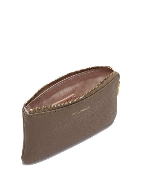 ALIAS  Pochette en cuir taupe chaud - Sacs pour Femme