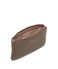 COCCINELLE ALIAS  Pochette en cuir taupe chaud - Sacs pour Femme - 3