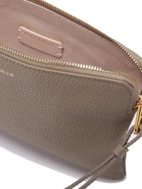 ALIAS Pochette en cuir taupe chaud - Sacs pour Femme