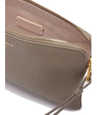 COCCINELLE ALIAS Pochette en cuir taupe chaud - Sacs pour Femme - 4