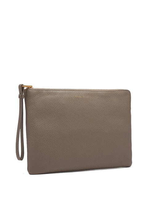 ALIAS Pochette en cuir avec manchette taupe chaud - Sacs pour Femme