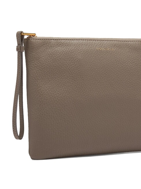 ALIAS Pochette en cuir avec manchette taupe chaud - Sacs pour Femme